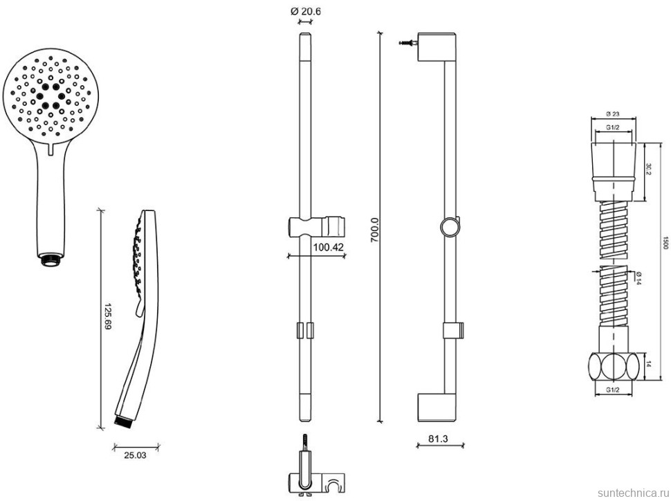 Комплект для ванной Jacob Delafon Eo E24158RU-CP + E24160RU-CP + E32907-CP