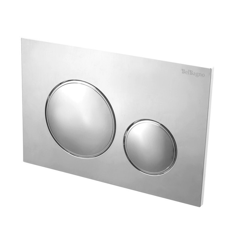 Кнопка смыва для унитаза BelBagno BB-17C-CRM пластик, цвет хром