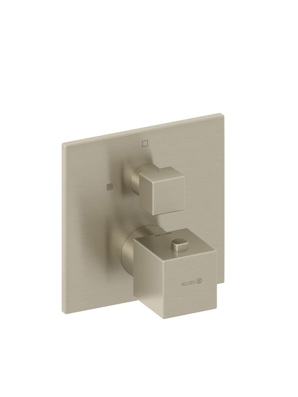 Термостатический смеситель встраиваемый Kludi Decus 54885N575 С ВНУТРЕННЕЙ ЧАСТЬЮ, брашированный никель