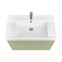 Тумба с раковиной Roca Ona Olive 80 оливковая матовая, раковина ZRU9307562