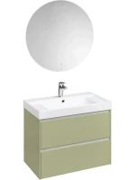 Тумба с раковиной Roca Ona Olive 80 оливковая матовая, раковина ZRU9307562