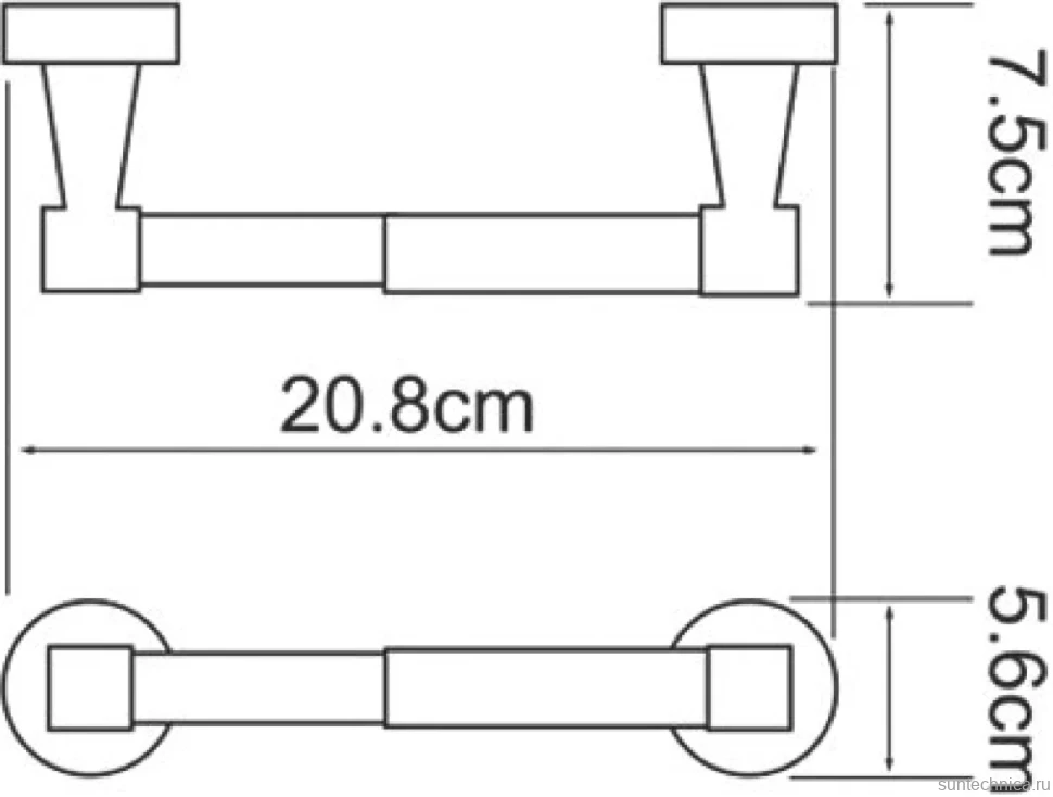Держатель туалетной бумаги Wasserkraft Isen K-4022