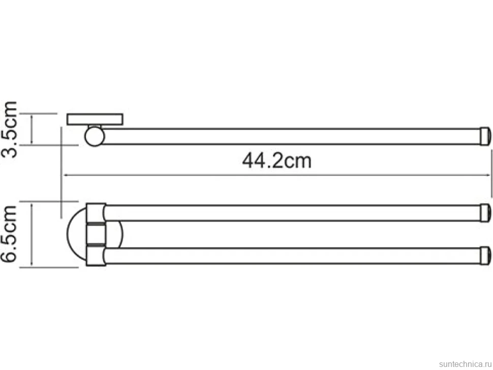 Полотенцедержатель Wasserkraft Rhein K-6231