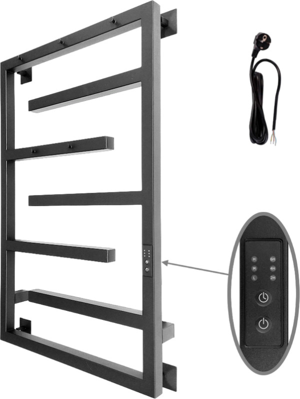 Полотенцесушитель электрический Altasan ЛабиринтПроф 80х50 черный муар