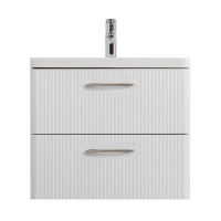 Тумба с раковиной BelBagno Due 50 белый металлик