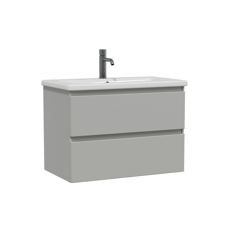 Тумба под раковину без столешницы SanStar Riana 80 подвесная, grey