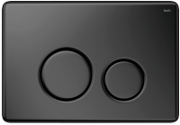 Кнопка смыва IDDIS Unisteel UNS01MBi77 нержавеющая сталь, черная
