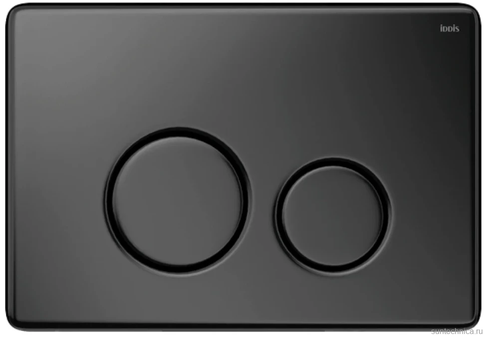 Кнопка смыва IDDIS Unisteel UNS01MBi77 нержавеющая сталь, черная