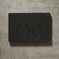 Кнопка смыва IDDIS Unisteel UNS01MBi77 нержавеющая сталь, черная