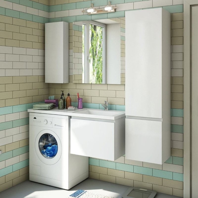 Мебель для ванной комнаты Эстет Dallas Luxe 115 R подвесная, 1 ящик, под стиральную машину