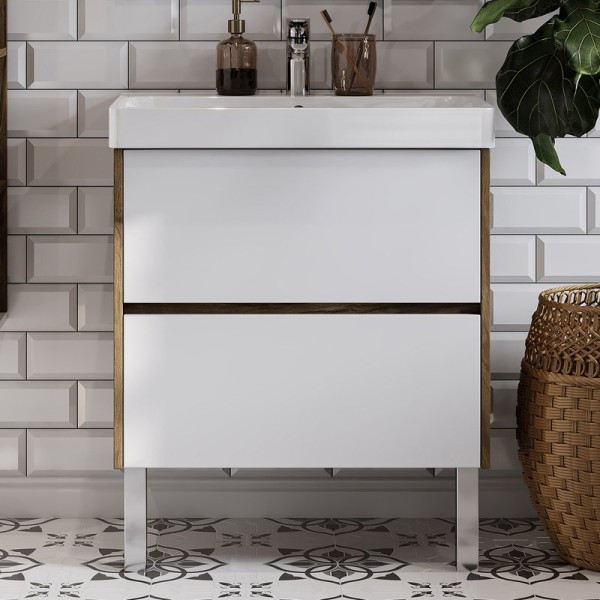 Тумба под раковину AQUATON Сканди 70 дуб рустикальный