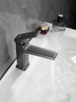 Смеситель для раковины Haiba HB10831-3 оружейная сталь Смеситель для раковины Haiba HB10831-3 оружейная сталь