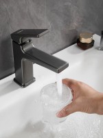 Смеситель для раковины Haiba HB10831-3 оружейная сталь Смеситель для раковины Haiba HB10831-3 оружейная сталь