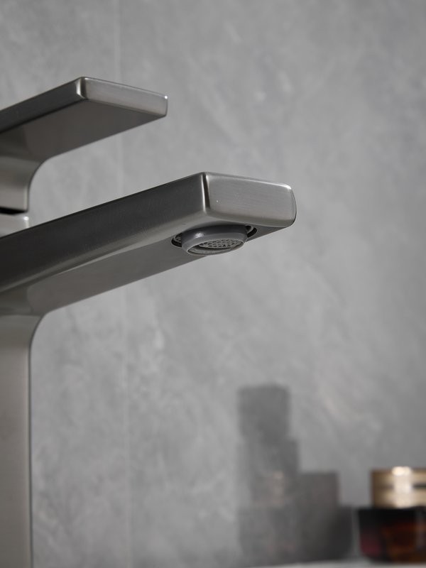 Смеситель для раковины Haiba HB10831-3 оружейная сталь