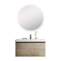 Мебель для ванной комнаты Vigo Cross 80 подвесная, 1 ящик, светлое дерево