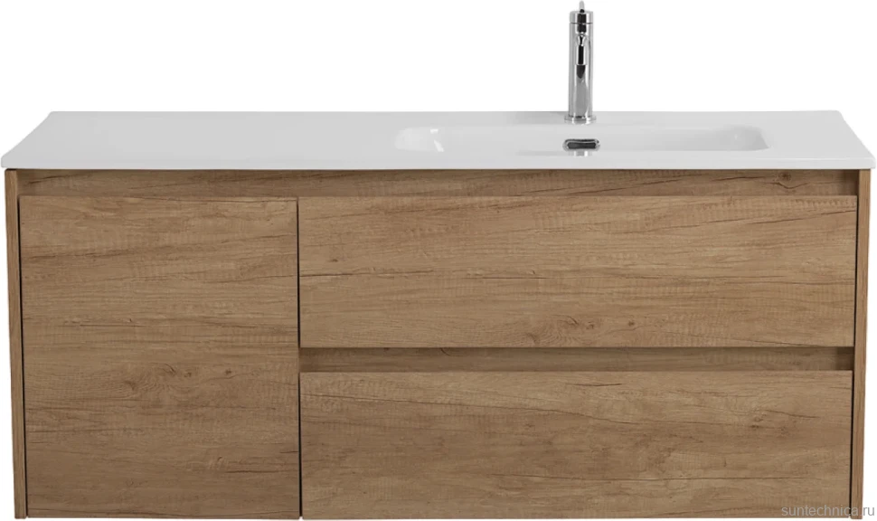 Тумба с раковиной BelBagno Kraft 120 R, 2 ящика, дверца, rovere nebrasca nature