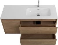 Тумба с раковиной BelBagno Kraft 120 R, 2 ящика, дверца, rovere nebrasca nature