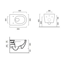 Унитаз подвесной Catalano Sfera 55х35, с микролифтом