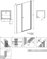 Душевая дверь в нишу Radaway EOS DWS 137992-01-01R 120 R