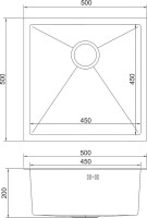 Мойка кухонная Mixline Pro 547228 черный графит