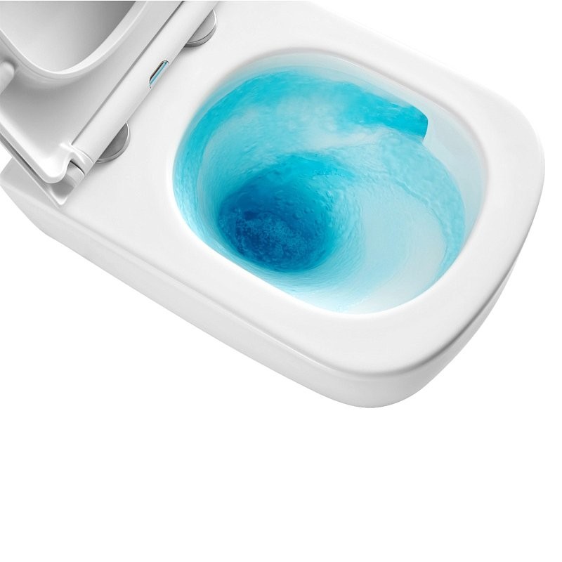 Унитаз подвесной AZARIO Campo AZ-1883WH безободковый, с микролифтом, глянцевый белый