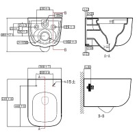 Унитаз подвесной AZARIO Campo AZ-1883WH безободковый, с микролифтом, глянцевый белый