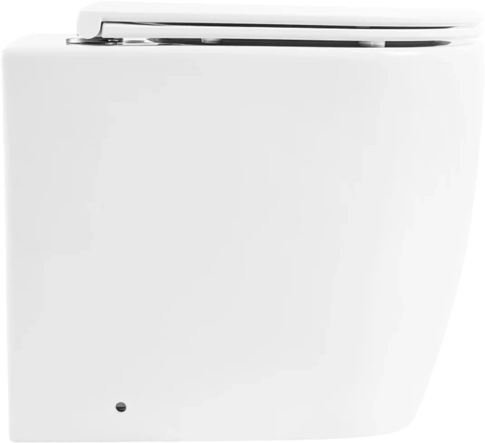 Унитаз приставной напольный BelBagno Marino BB105CBR безободковый, крышка BB870SC с микролифтом
