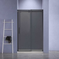 Душевая дверь в нишу Vincea Como-N VDS-4CN120CGB 120 см, профиль черный, стекло серое