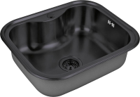 Мойка кухонная Zorg Inox PVD SZR 5848 GRAFIT графит