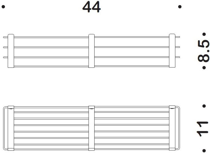 Полка Colombo Design Angolari B9633.BM
