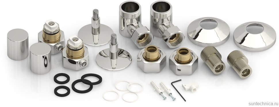 Полотенцесушитель водяной Стилье Аксиома-10 00661-8050 85x55 см, глянцевый хром, лесенка