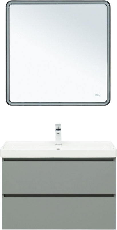 Мебель для ванной комнаты Aquanet Вега 2.0 80 подвесная, мисти грин