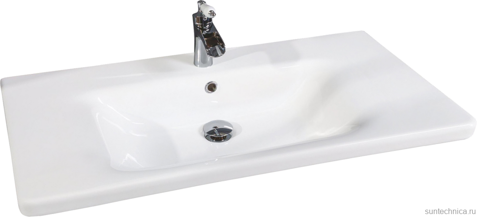 Тумба с раковиной Armadi Art NeoArt 100 white с ручками Drop золото