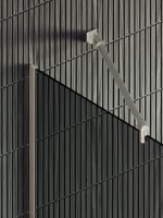 Душевая перегородка Maybahglass MGD-717-5у 119 см, профиль хром матовый, стекло графит