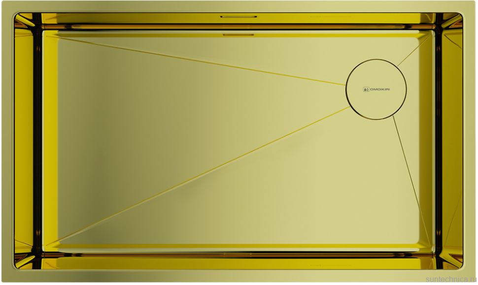 Мойка кухонная Omoikiri Taki 74-U/IF-IN Side светлое золото