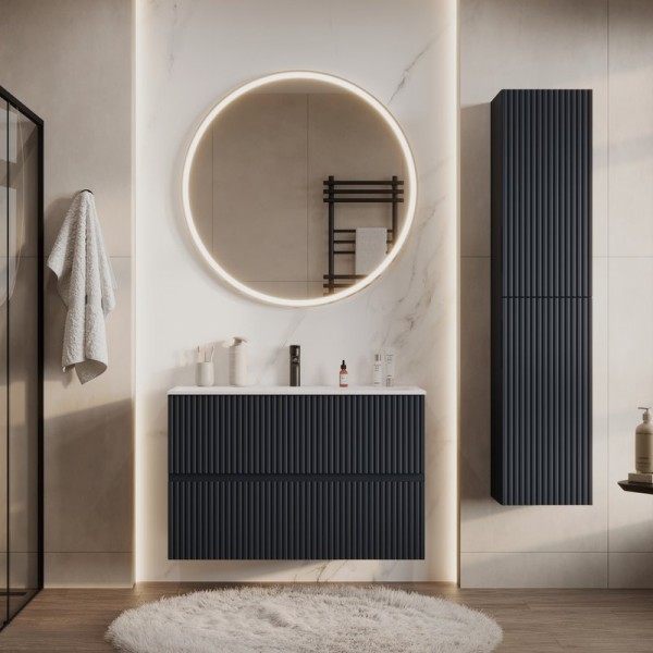 Мебель для ванной комнаты Aquanet Джейн 80 подвесная, маренго