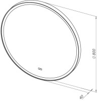 Мебель для ванной комнаты Aquanet Джейн 80 подвесная, маренго