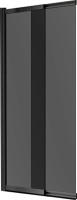 Шторка на ванну Vincea VSB-1E100CGB 100 см, профиль чёрный, стекло тонированное