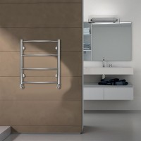 Полотенцесушитель Azario VERONA 500/600 водяной 4 пер. (1"-1/2" Полированный)