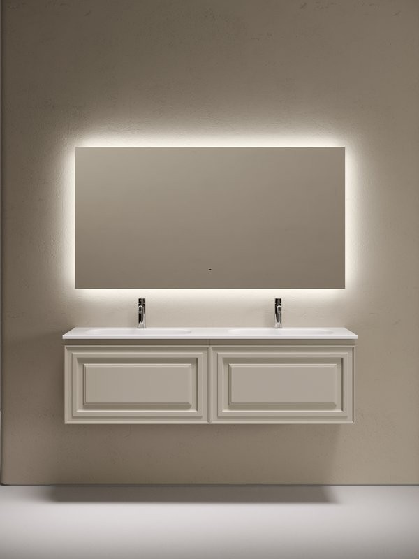 Мебель для ванной комнаты Sancos Very 140 подвесная, beige soft, раковина CN7022