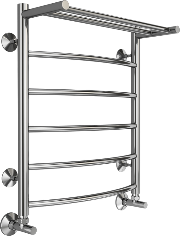 Полотенцесушитель водяной Terminus Классик П6 500х600, с полкой