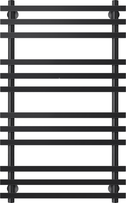 Полотенцесушитель электрический Secado Понтида Плюс, L 100x60 см, подключение слева, матовый черный, лесенка
