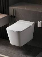 Комплект 2 в 1 Abber Rechteck AC1202P-AC0101P Унитаз подвесной, с микролифтом + Монтажная рама