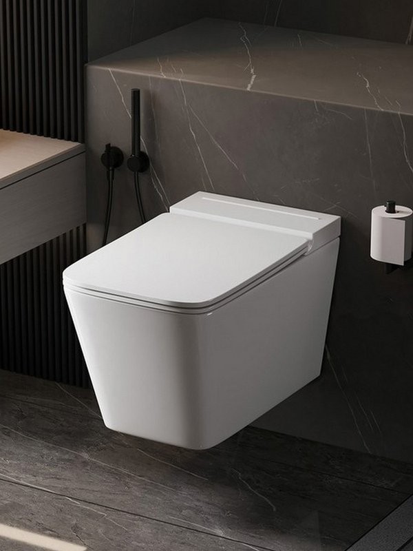 Комплект 2 в 1 Abber Rechteck AC1202P-AC0101P Унитаз подвесной, с микролифтом + Монтажная рама