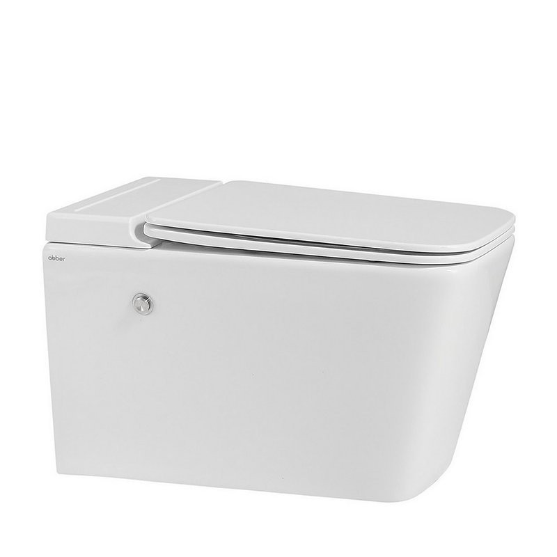Комплект 2 в 1 Abber Rechteck AC1202P-AC0101P Унитаз подвесной, с микролифтом + Монтажная рама