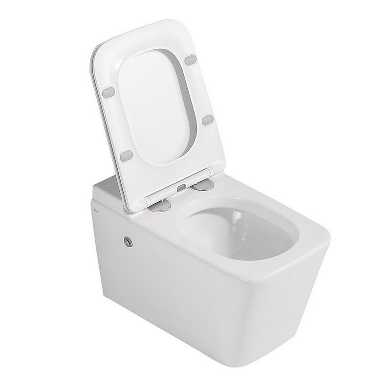 Комплект 2 в 1 Abber Rechteck AC1202P-AC0101P Унитаз подвесной, с микролифтом + Монтажная рама