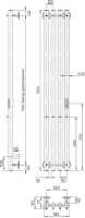 Полотенцесушитель электрический Indigo Style 4 LSE120-18GFMRt graphite metallic