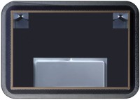 Зеркало Art&Max Messina AM-Mes-900-700-DS-F 90х70 белое, с LED-подсветкой, 6000К