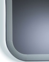 Зеркало Art&Max Messina AM-Mes-900-700-DS-F 90х70 белое, с LED-подсветкой, 6000К