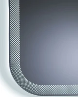 Зеркало Art&Max Messina AM-Mes-900-700-DS-F 90х70 белое, с LED-подсветкой, 6000К
